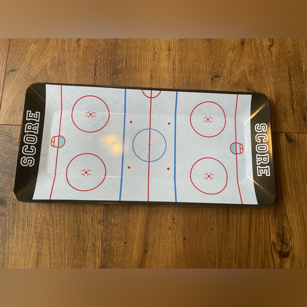 COPY - 17 inch hockey theme serving platter